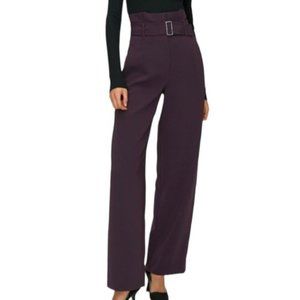 Aritzia Babaton Power Belted High-Waisted Pant